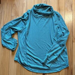 St. John's Bay Teal Knit Active Top (XL)